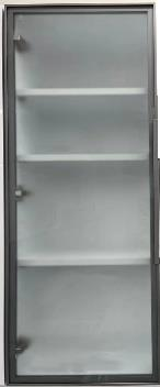 Single Wall Glass Door Cabinets